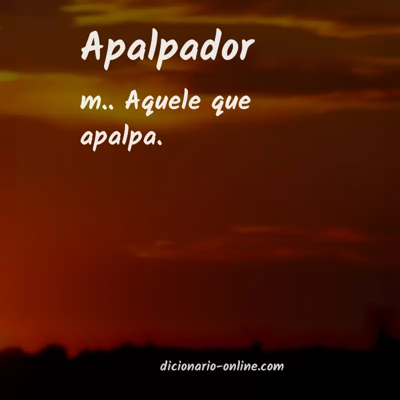 Significado de apalpador