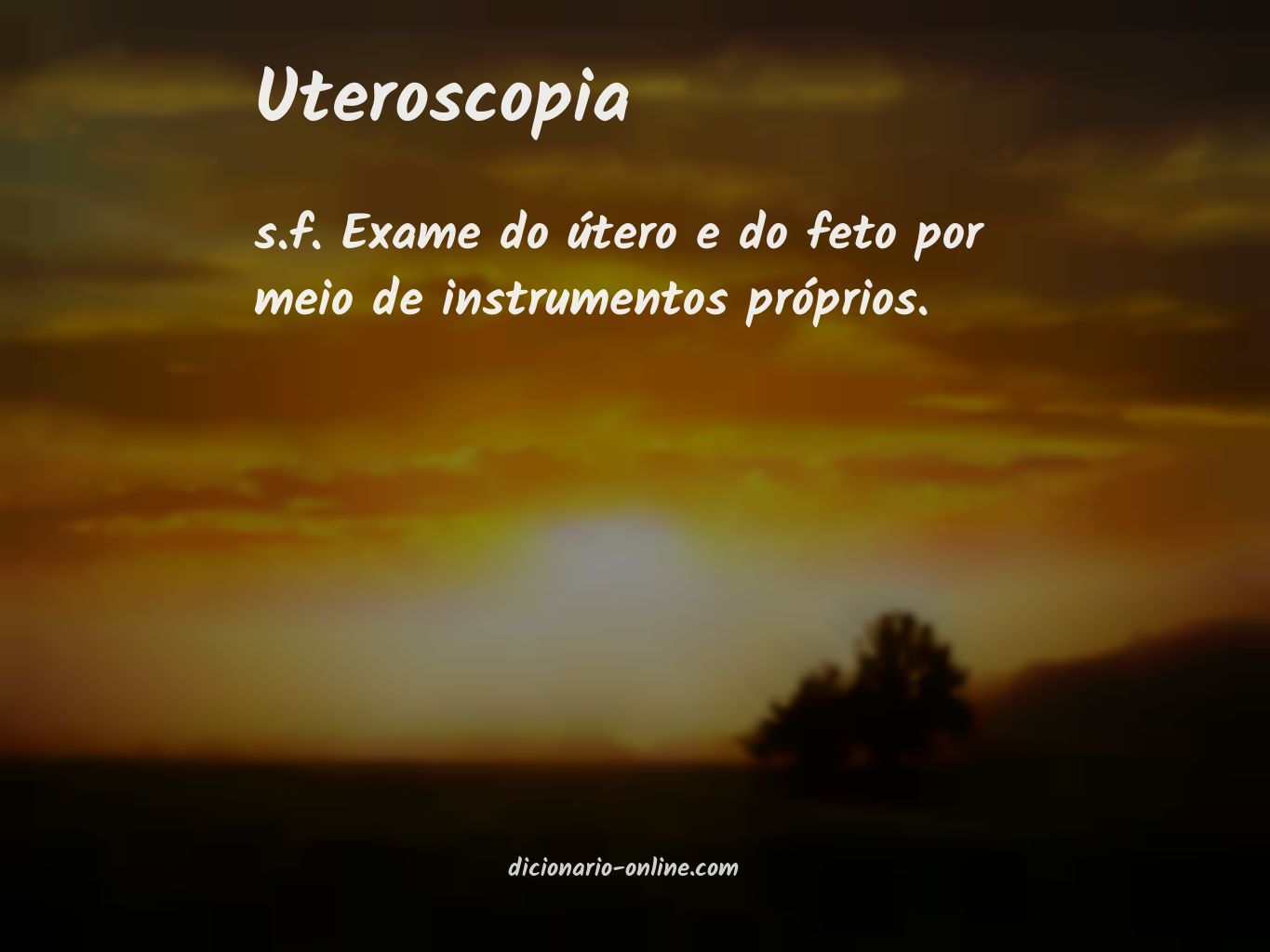 Significado de uteroscopia