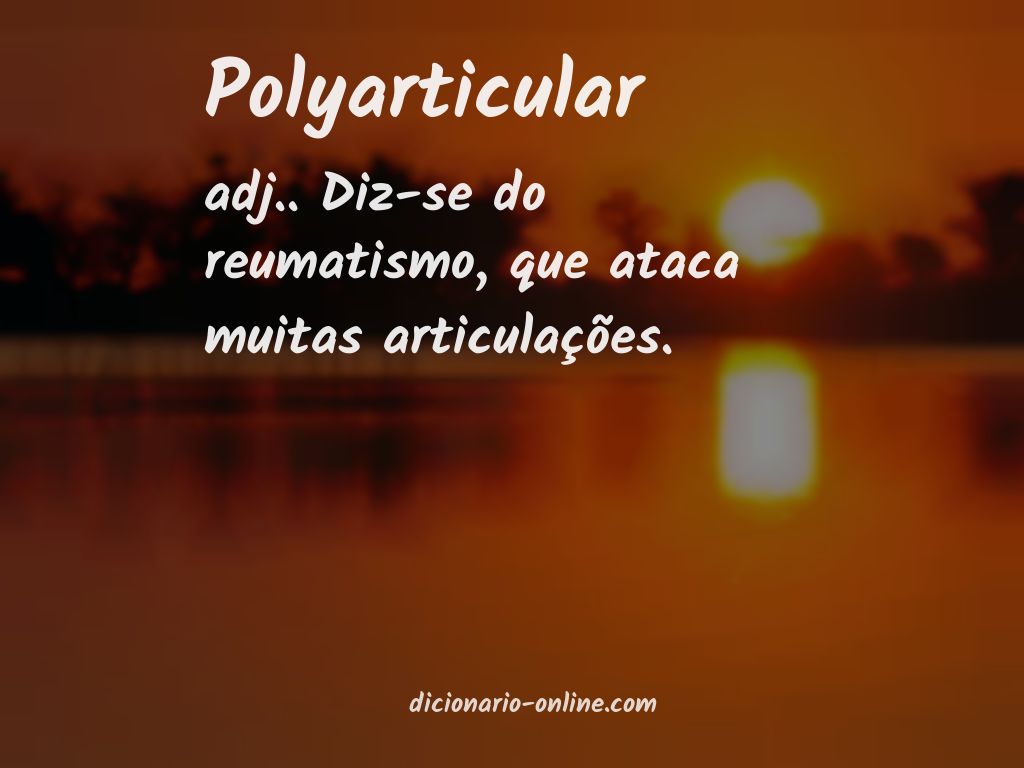 Significado de polyarticular