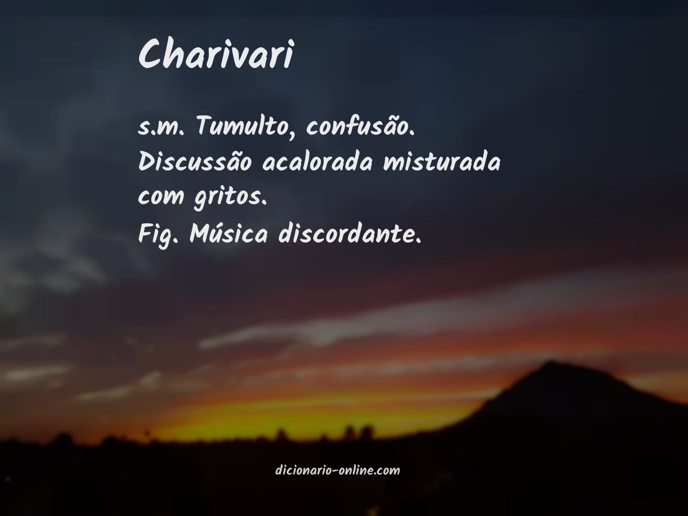 Significado de charivari