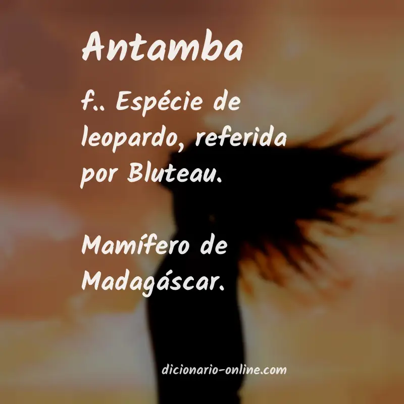 Significado de antamba