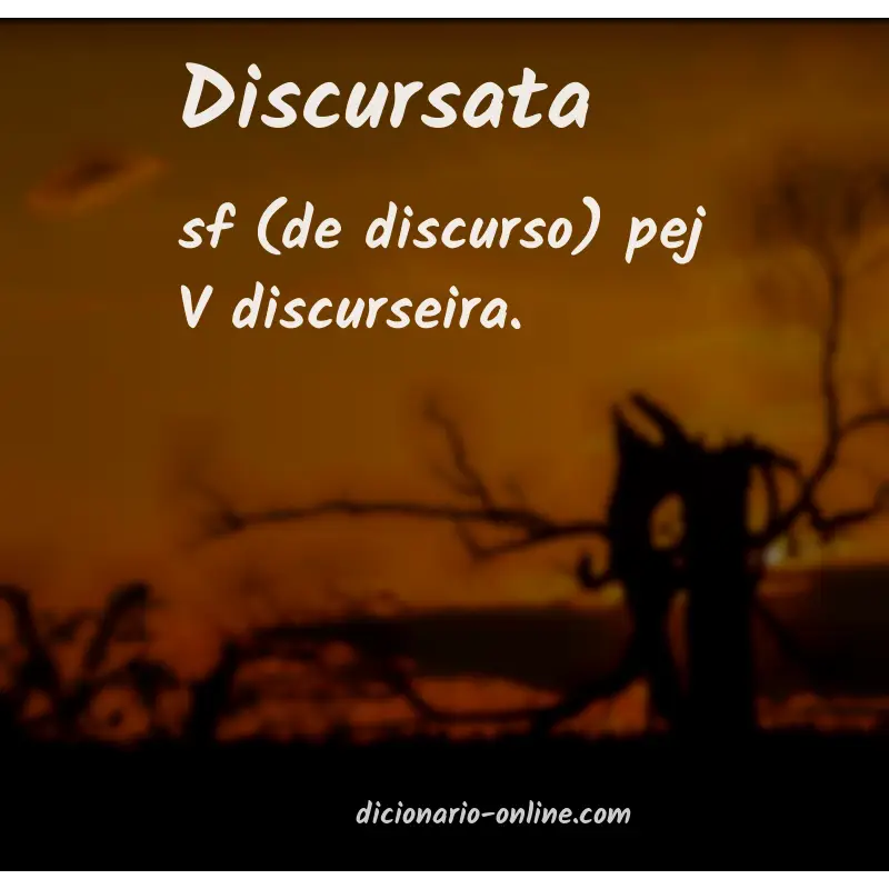 Significado de discursata
