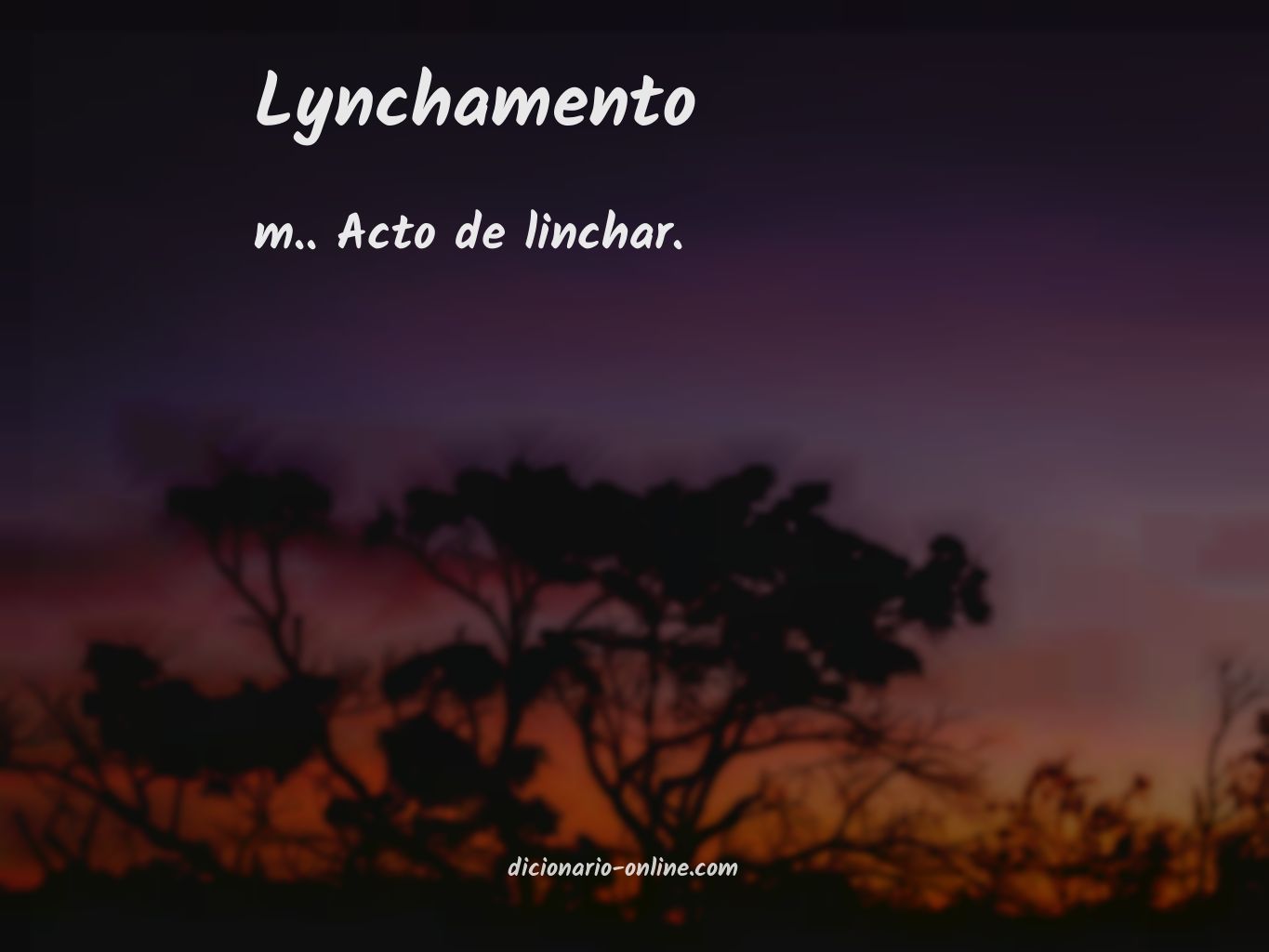 Significado de lynchamento