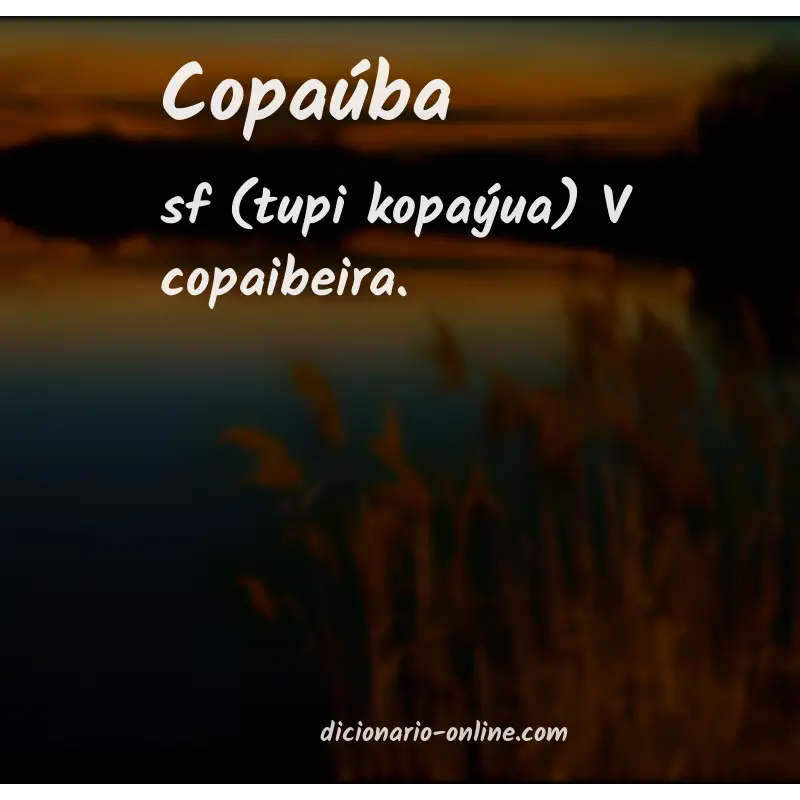 Significado de copaúba