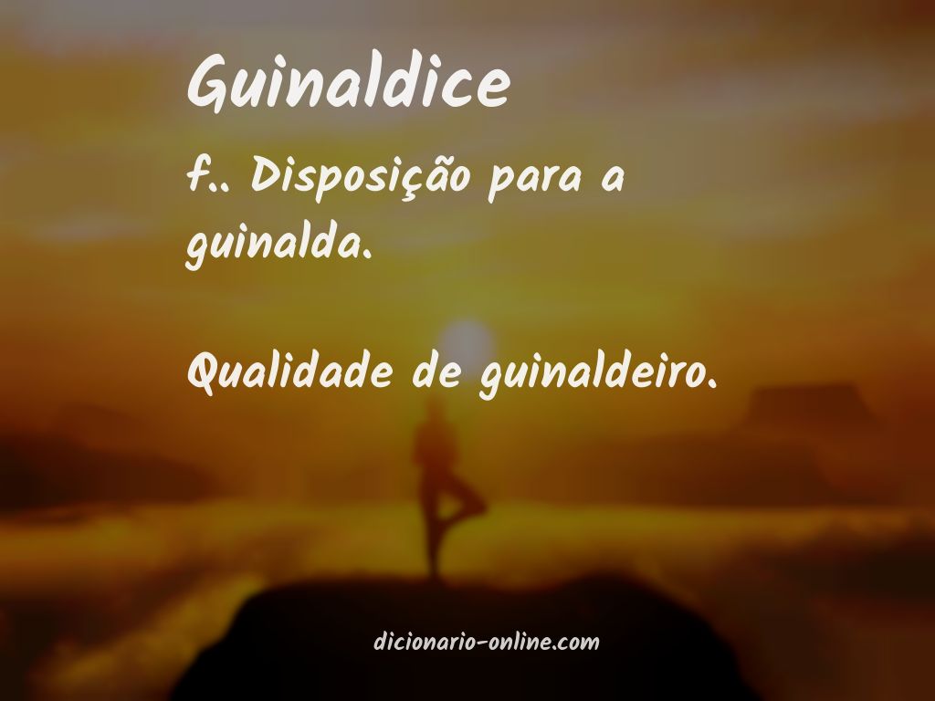 Significado de guinaldice