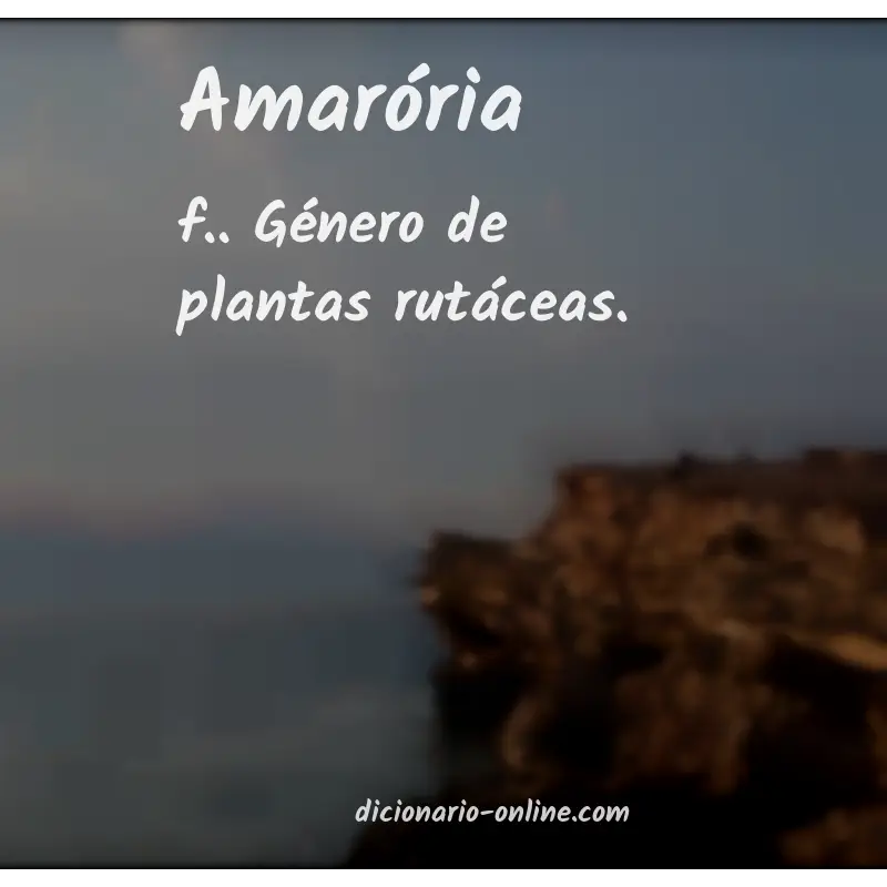 Significado de amarória