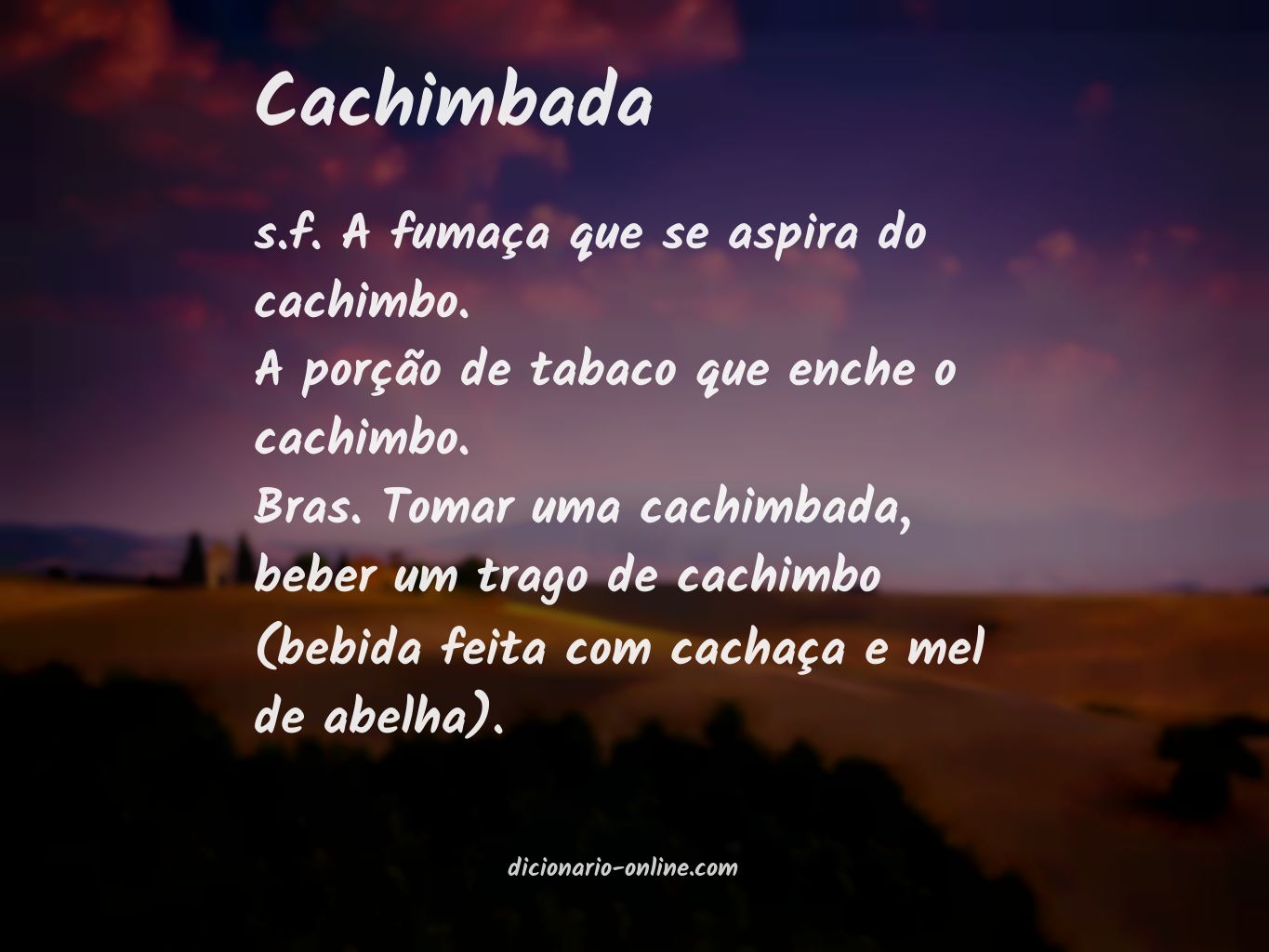 Significado de cachimbada