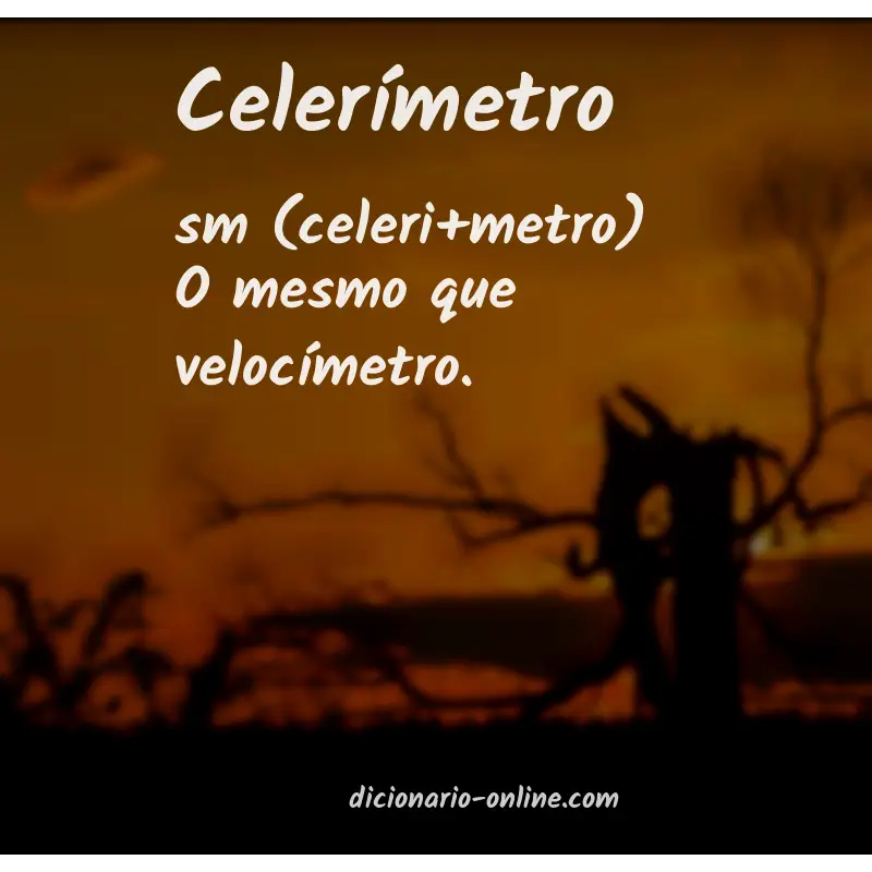 Significado de celerímetro