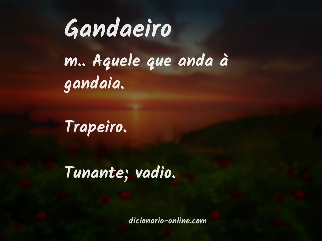 Significado de gandaeiro