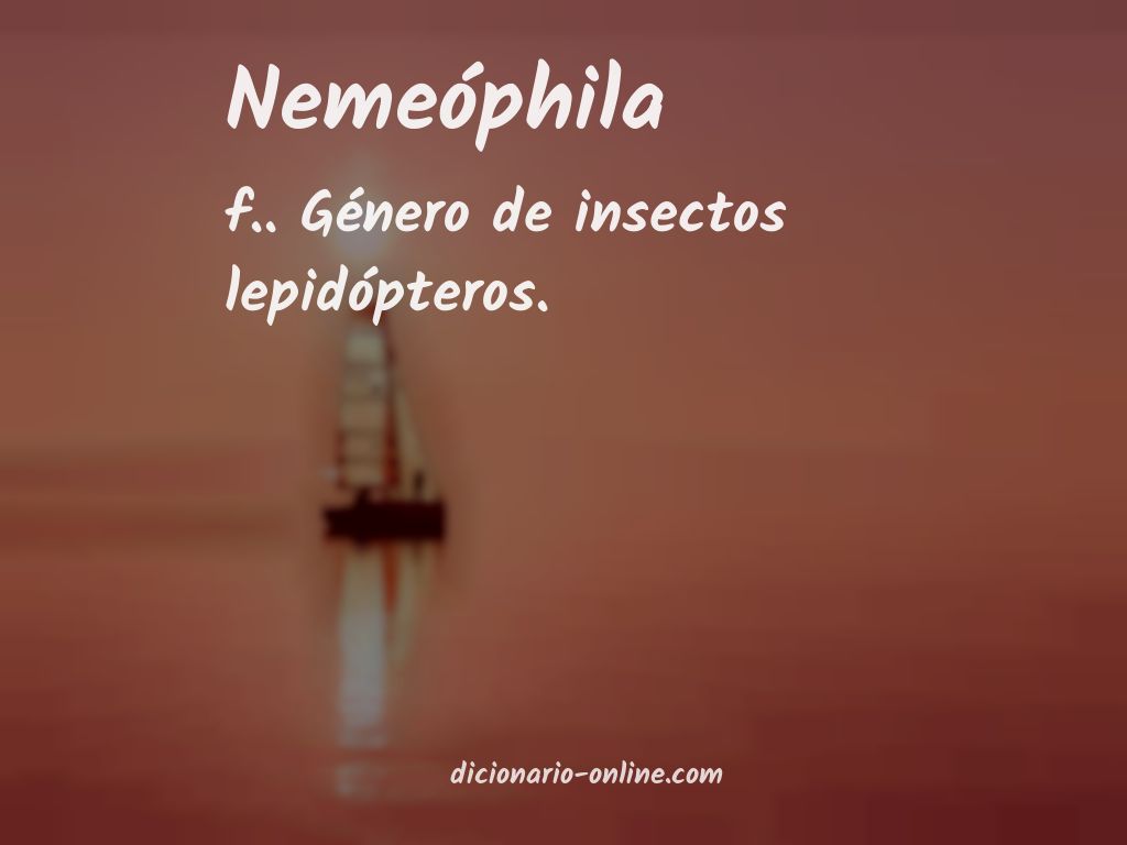 Significado de nemeóphila