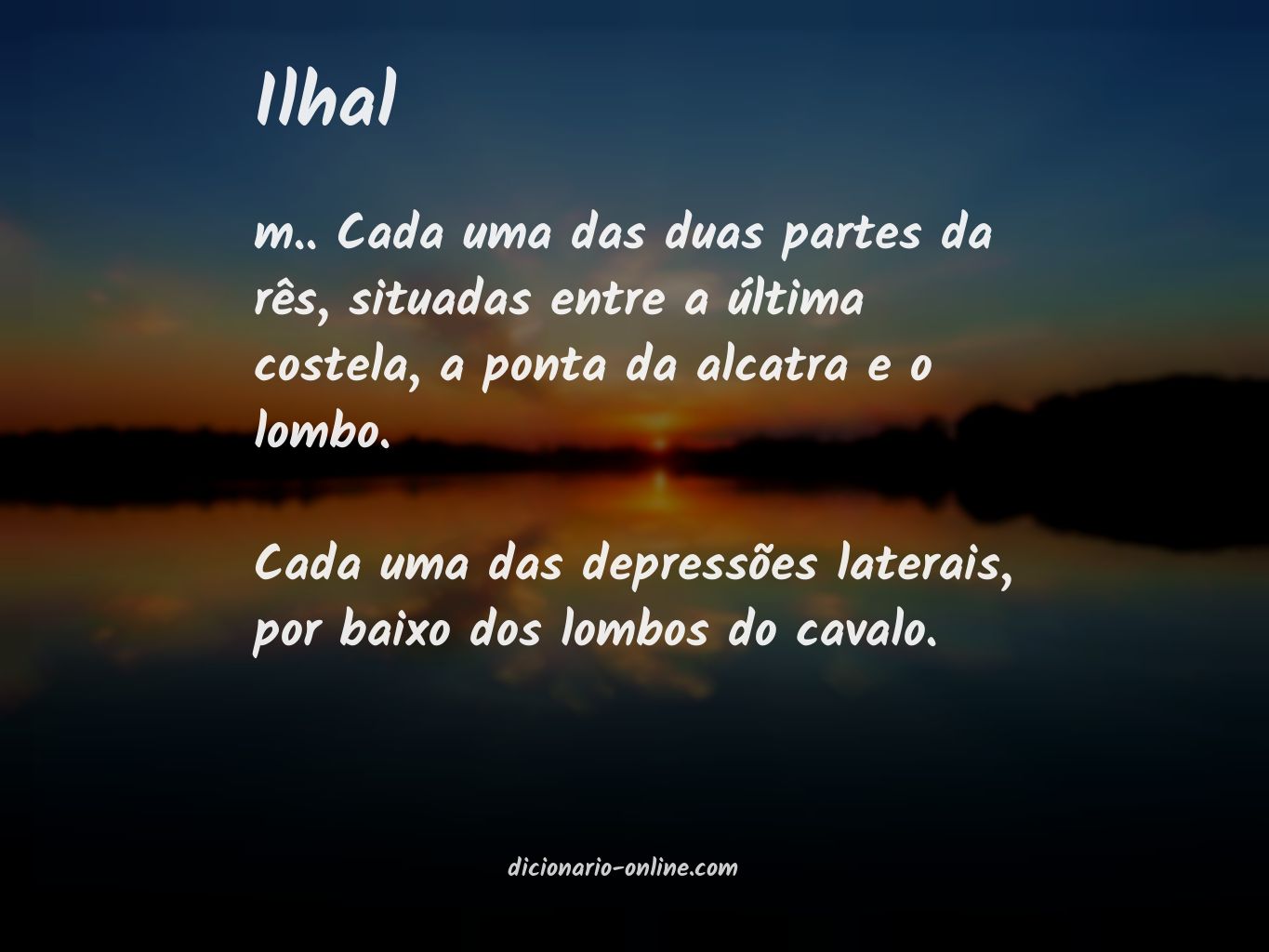 Significado de ilhal