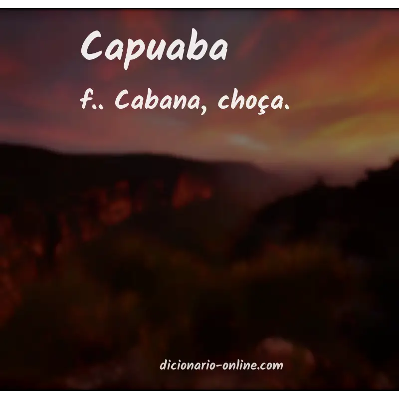 Significado de capuaba