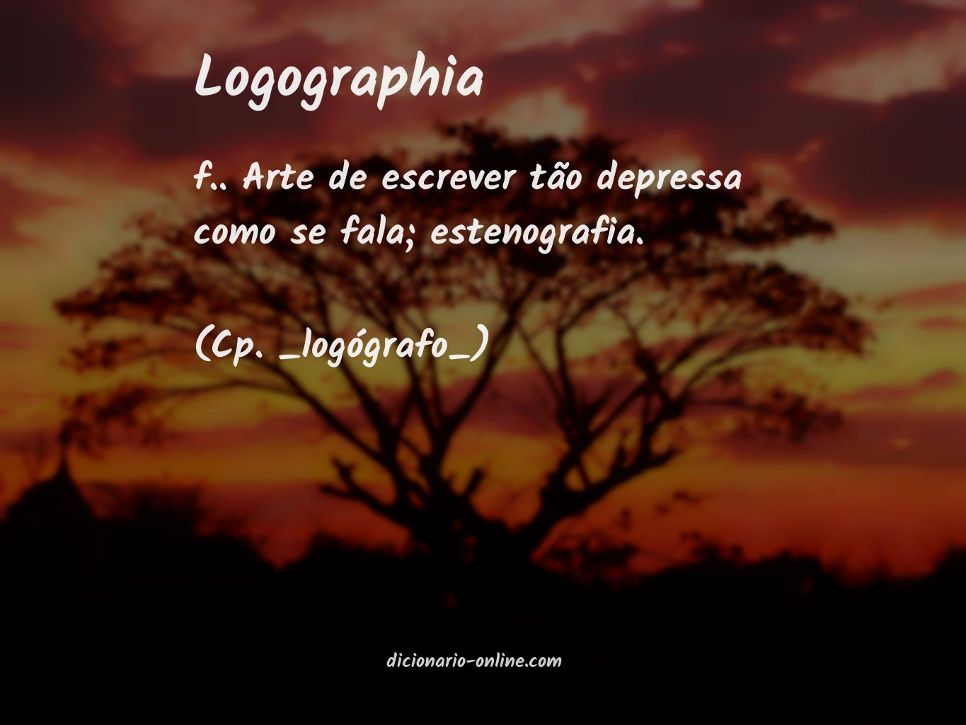 Significado de logographia