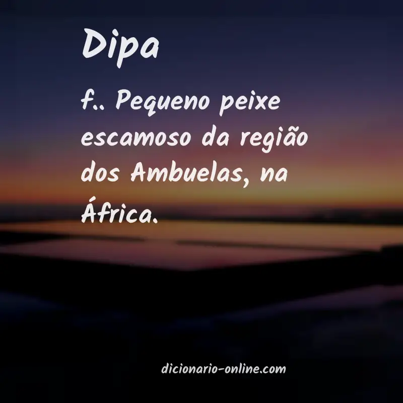 Significado de dipa