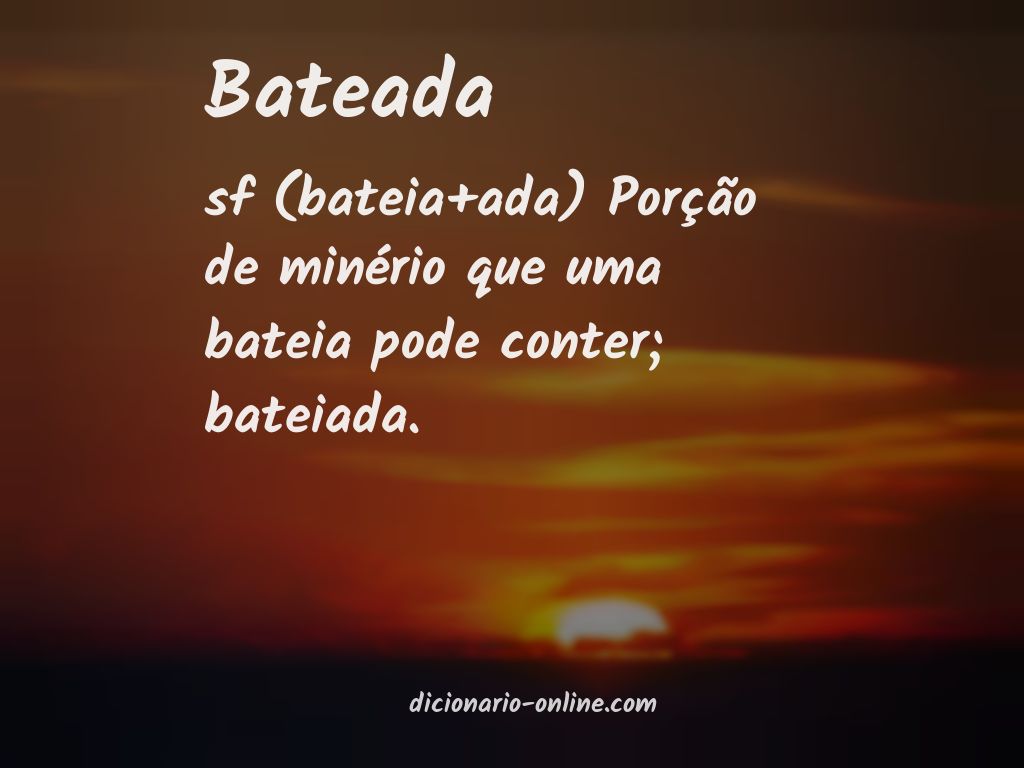 Significado de bateada