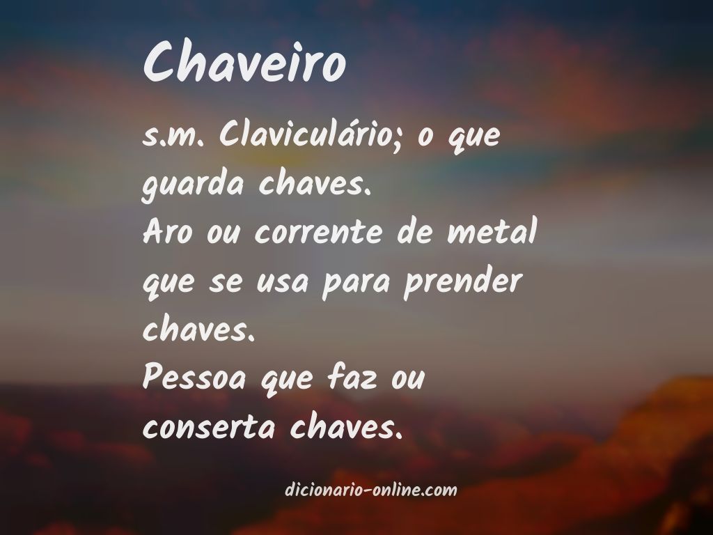 Significado de chaveiro