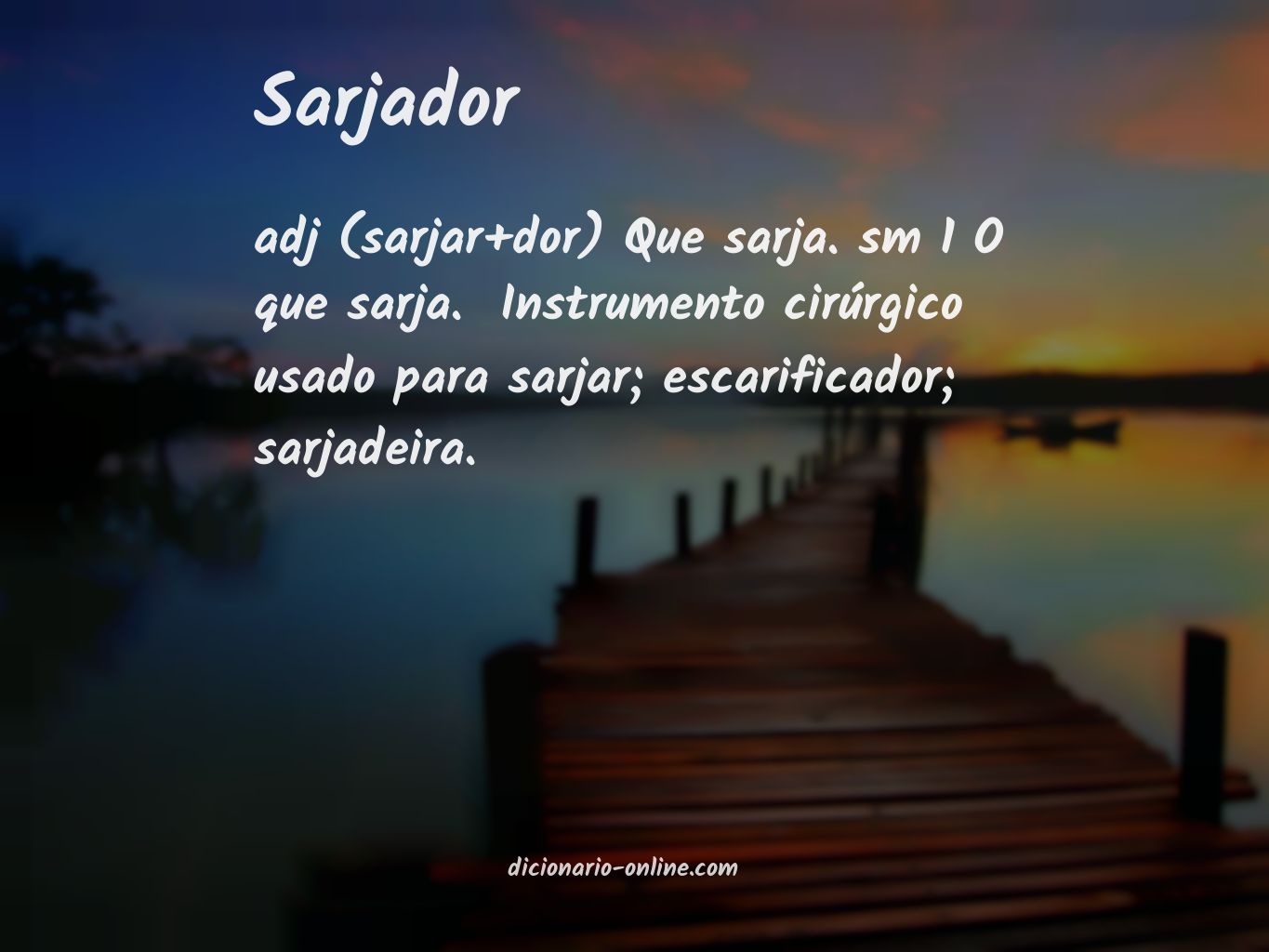 Significado de sarjador