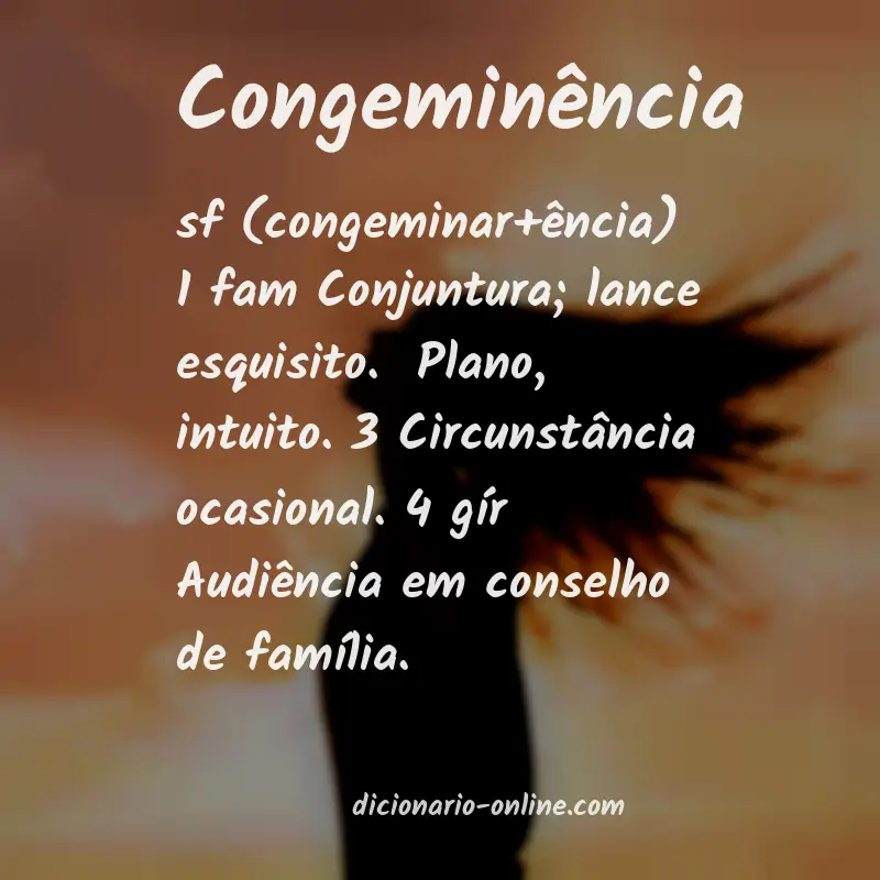 Significado de congeminência