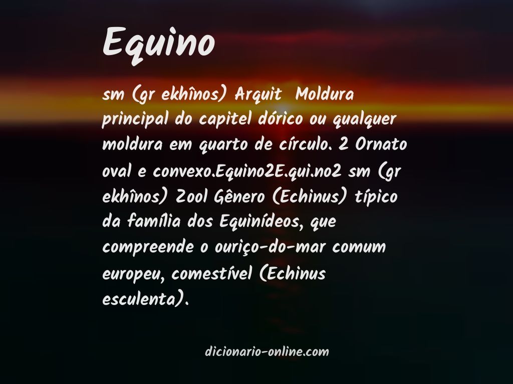 Significado de equino