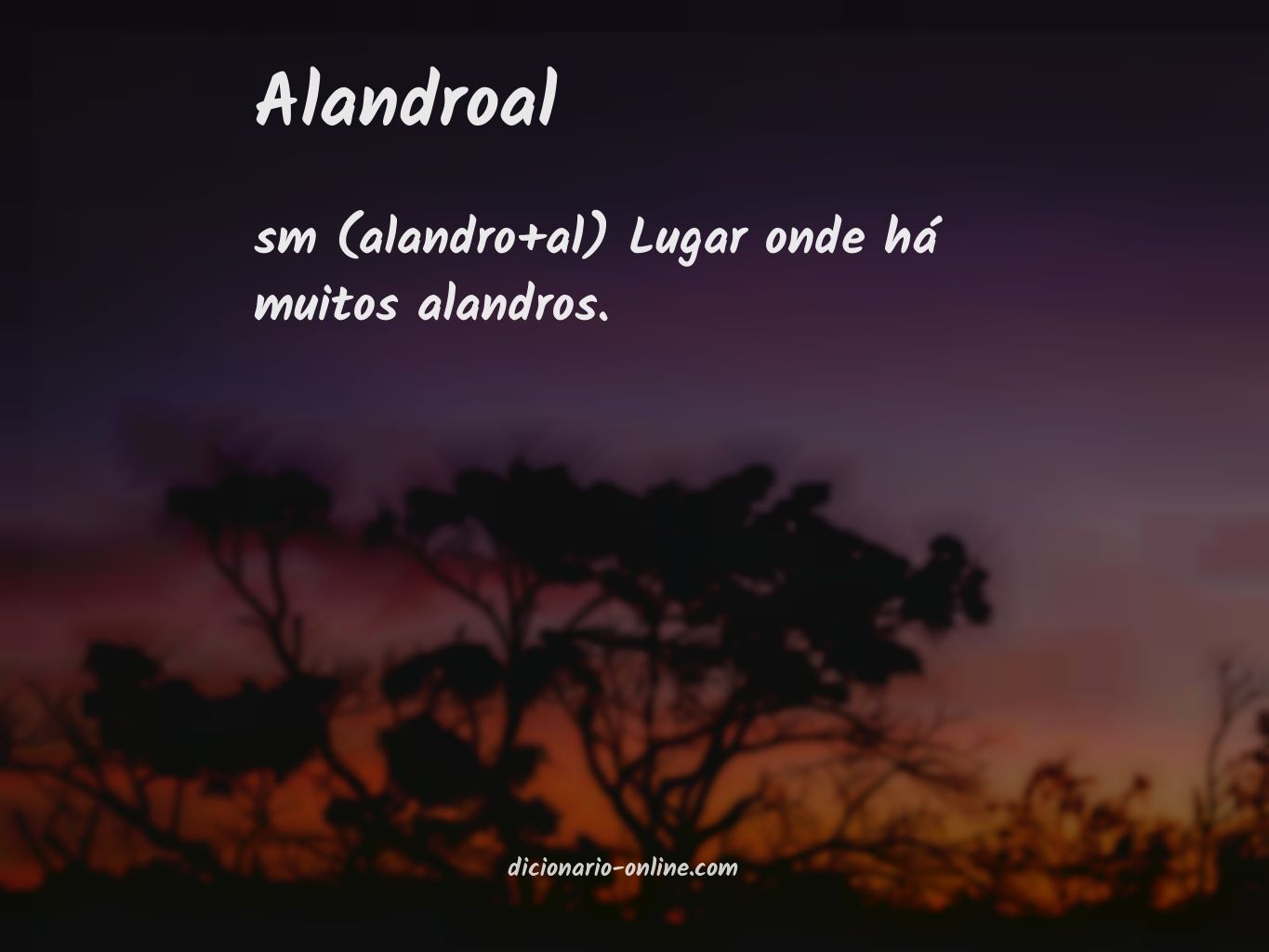 Significado de alandroal