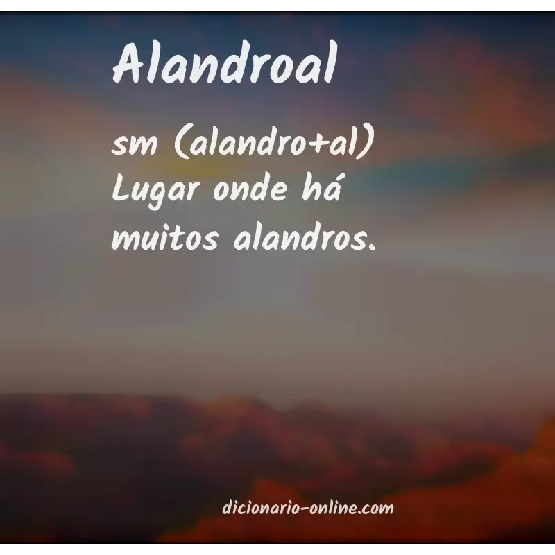 Significado de alandroal