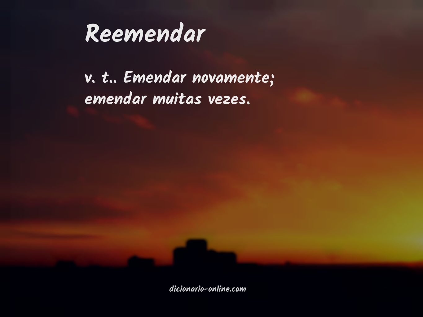 Significado de reemendar