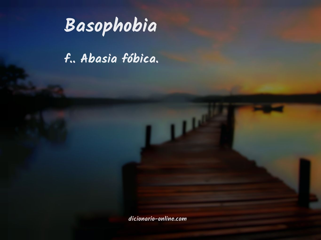 Significado de basophobia