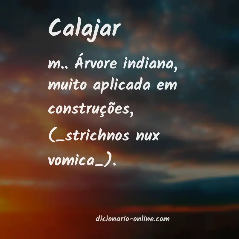Significado de calajar