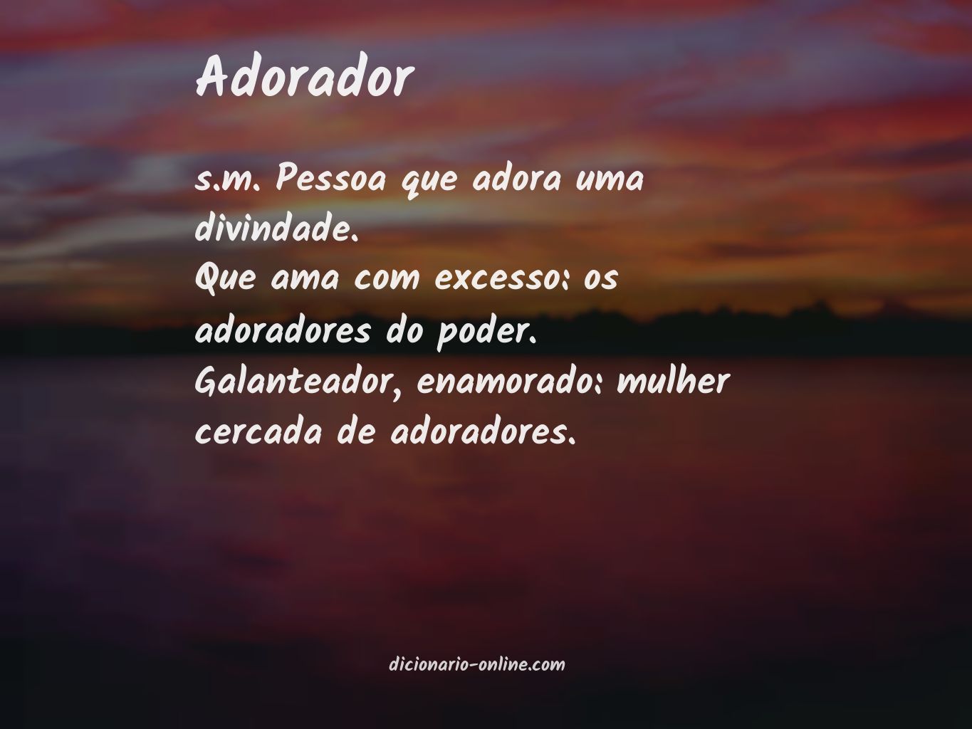 Significado de adorador