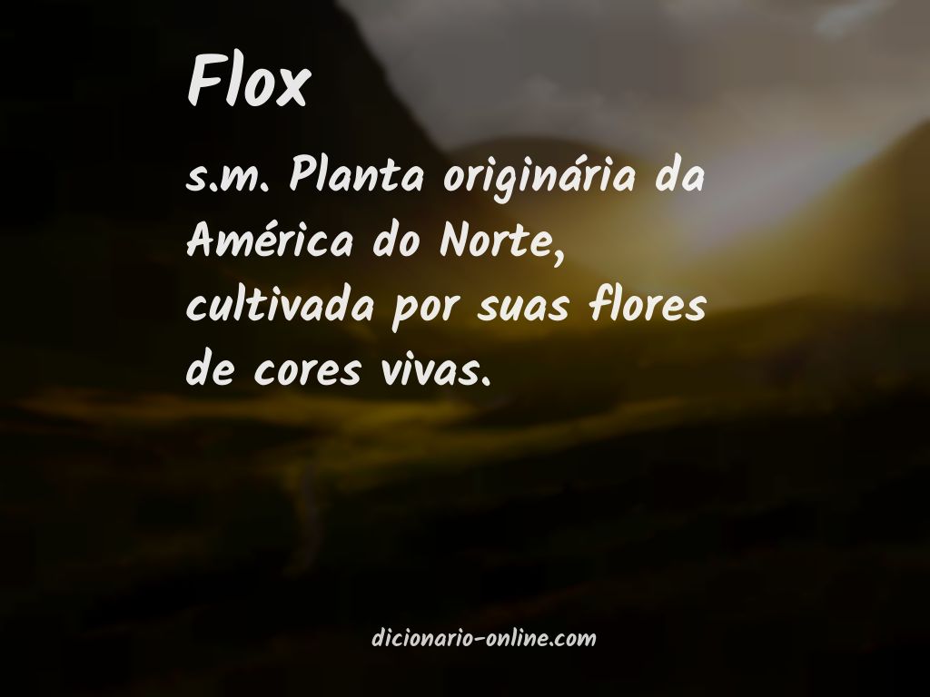 Significado de flox
