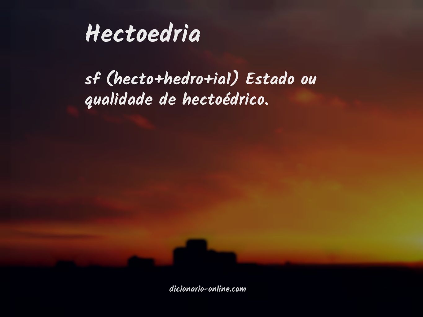 Significado de hectoedria