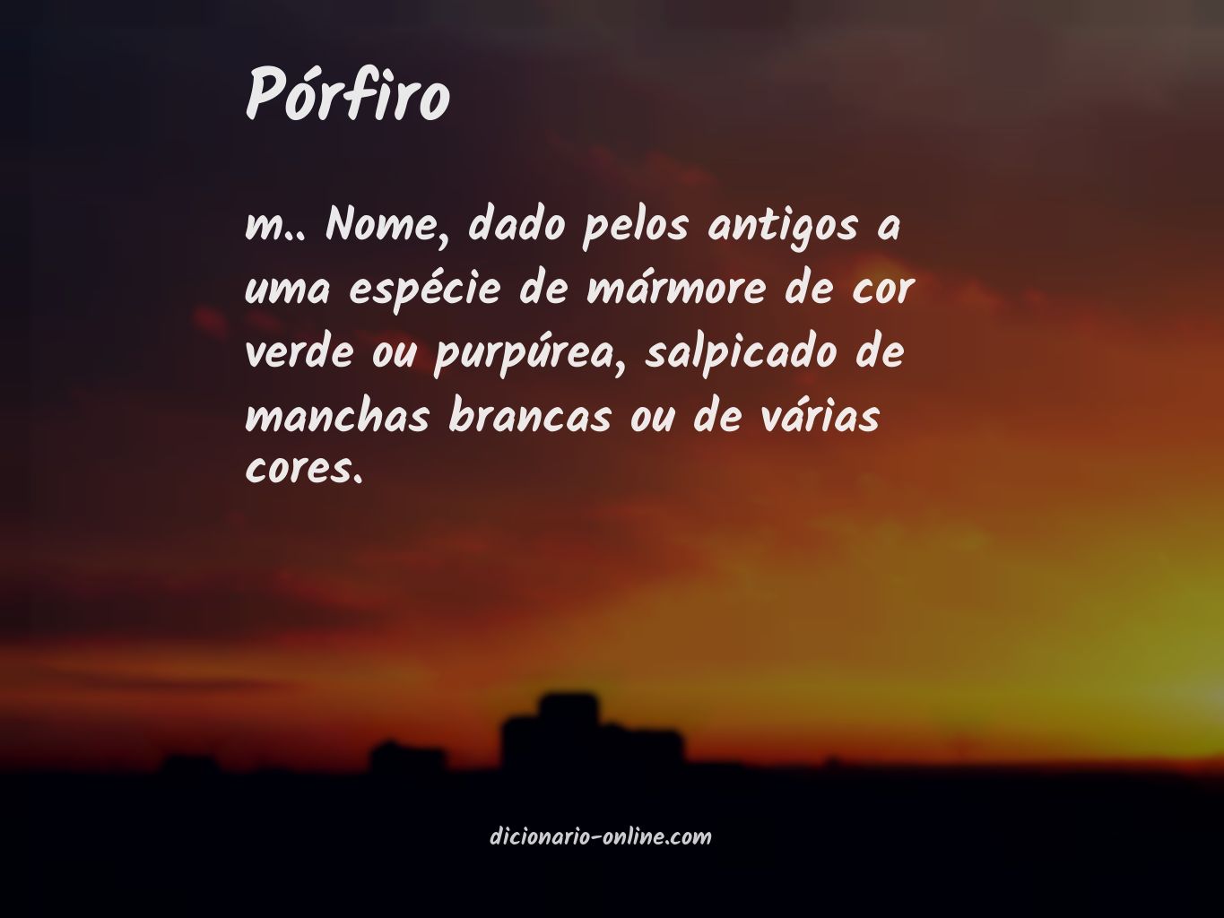 Significado de pórfiro