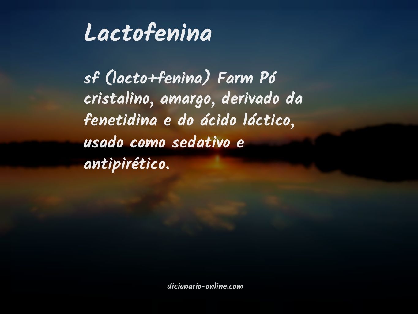 Significado de lactofenina