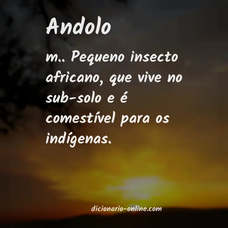 Significado de andolo
