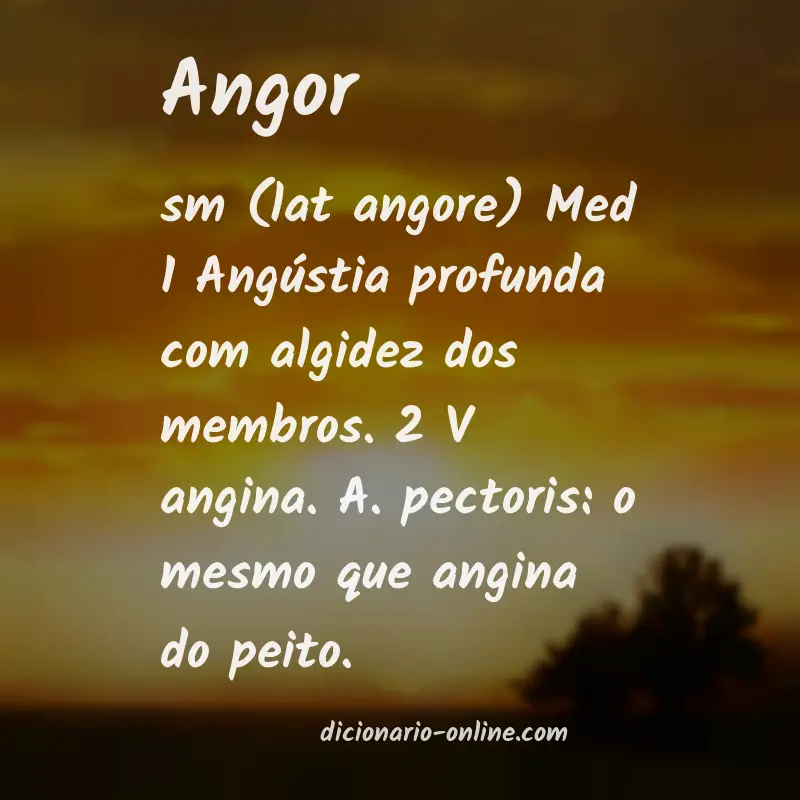 Significado de angor