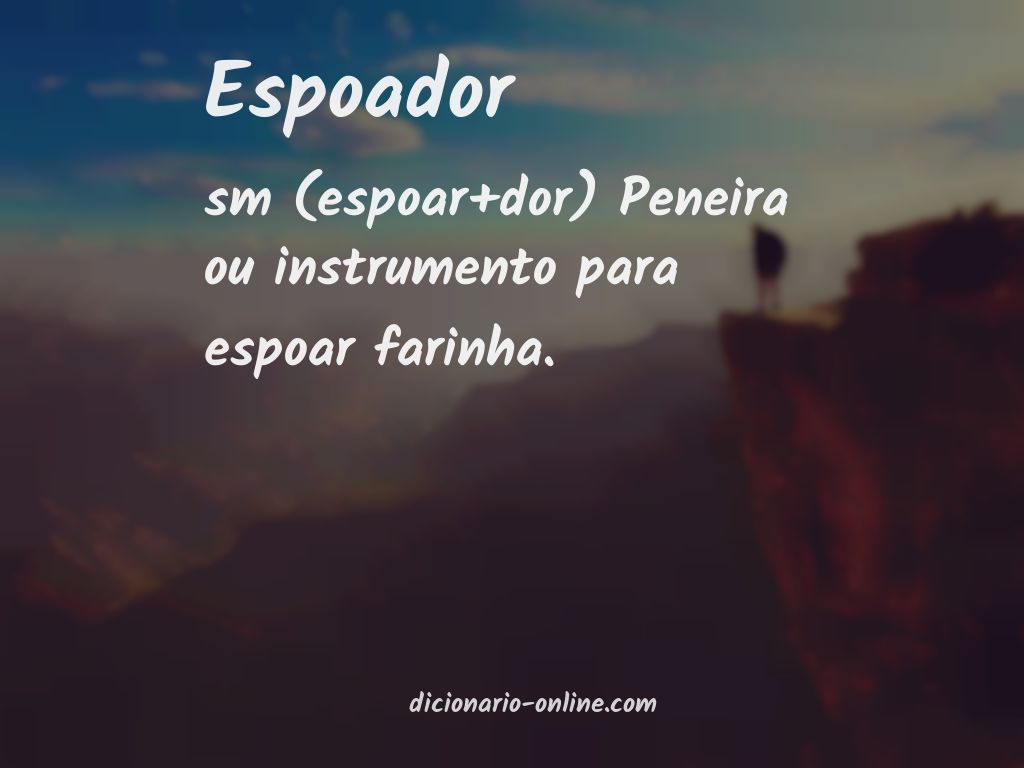 Significado de espoador