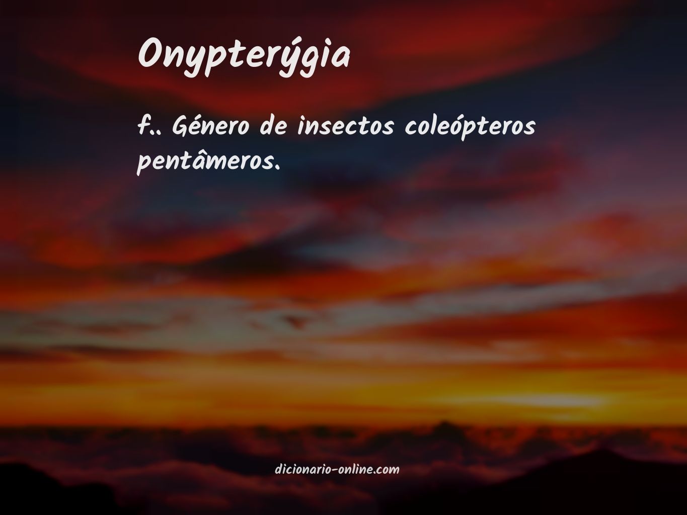 Significado de onypterýgia