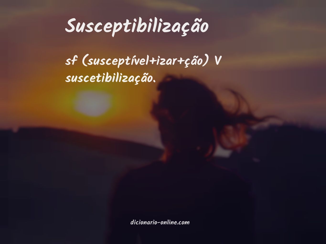 Significado de susceptibilização