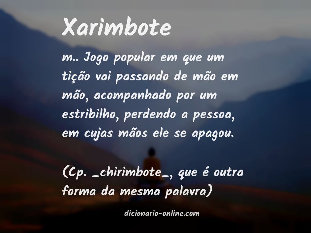 Significado de xarimbote