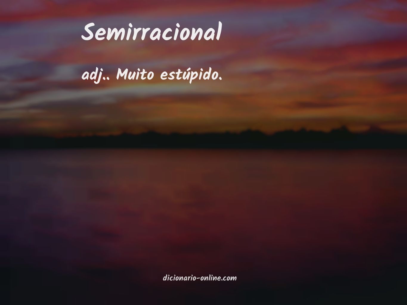 Significado de semirracional