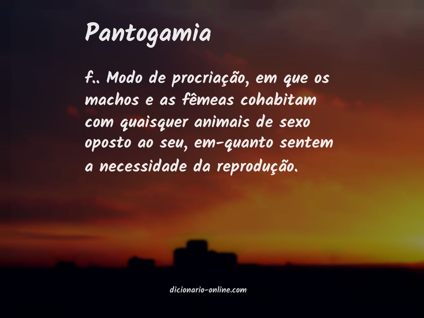 Significado de pantogamia