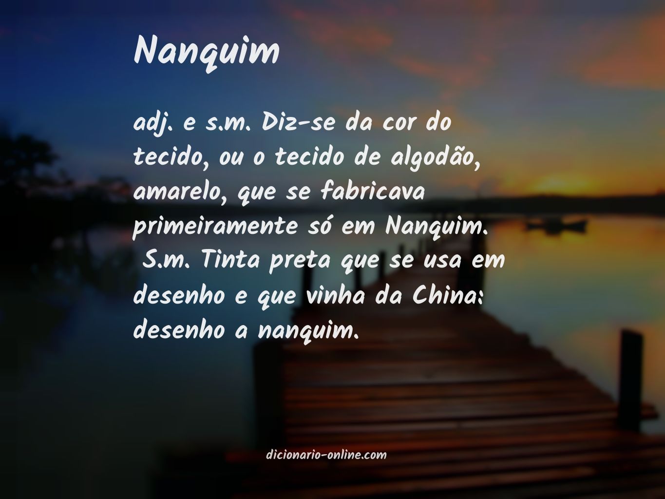 Significado de nanquim