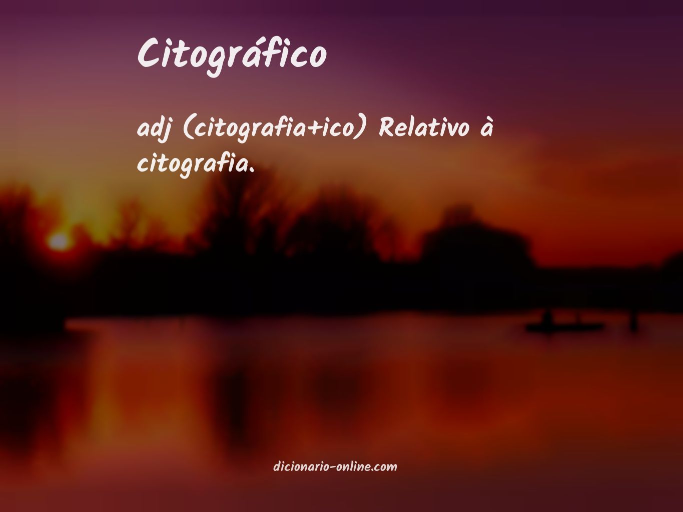 Significado de citográfico