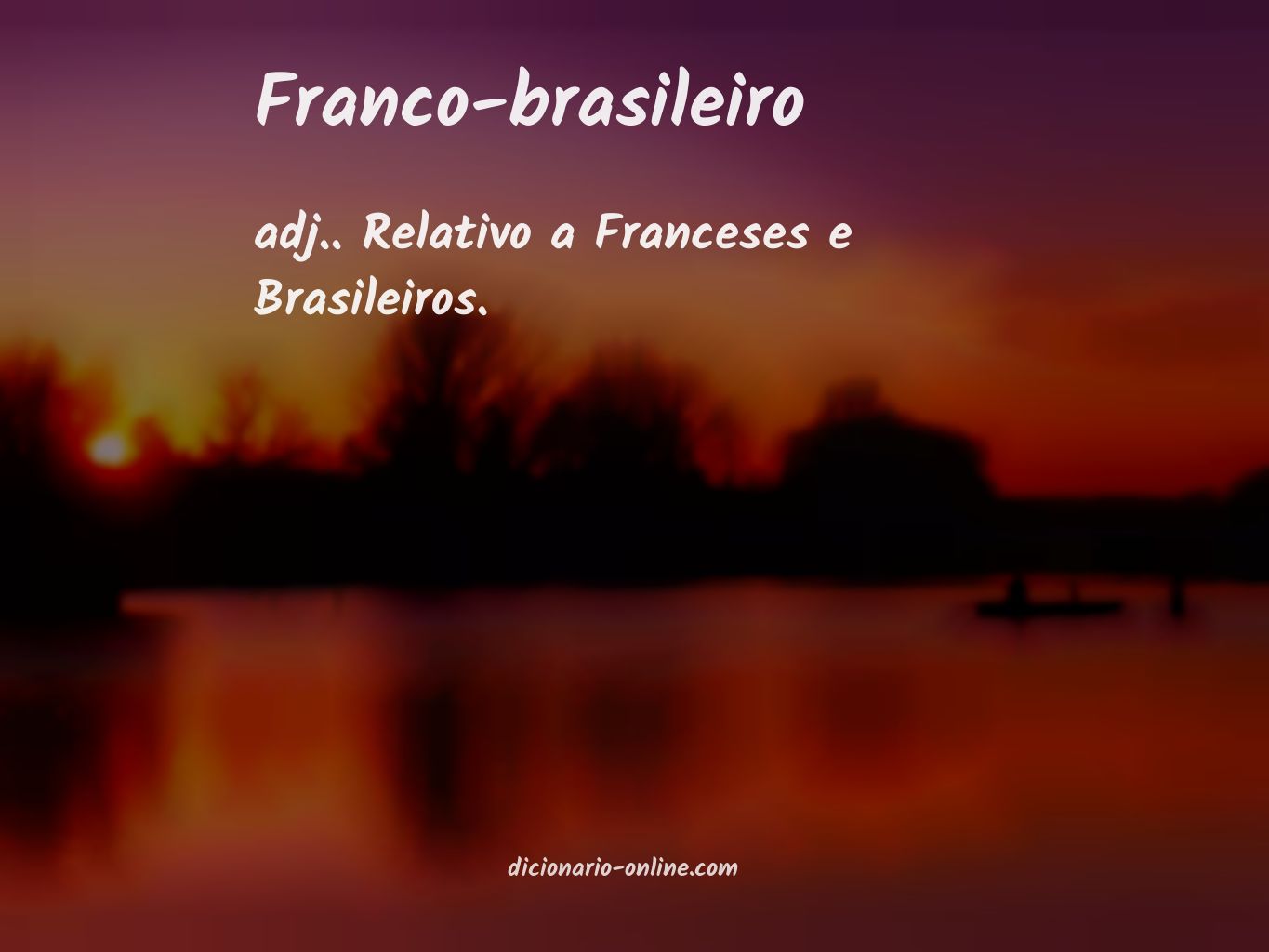 Significado de franco-brasileiro