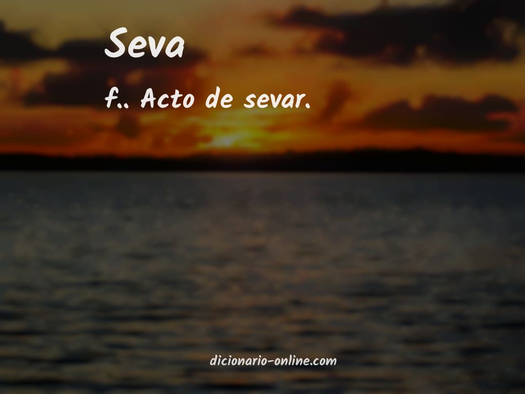 Significado de seva