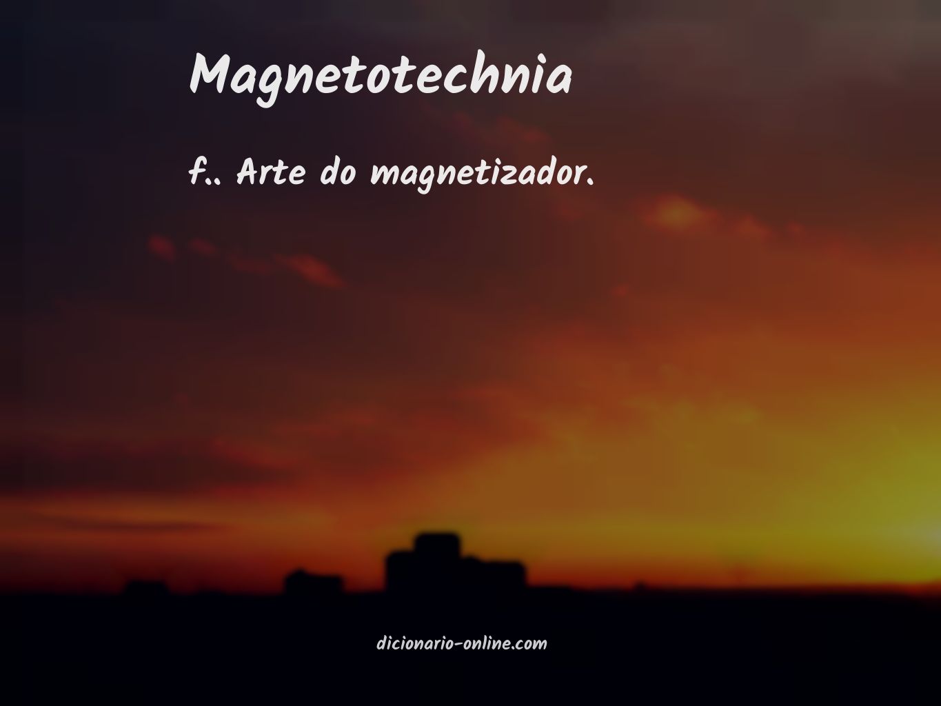 Significado de magnetotechnia