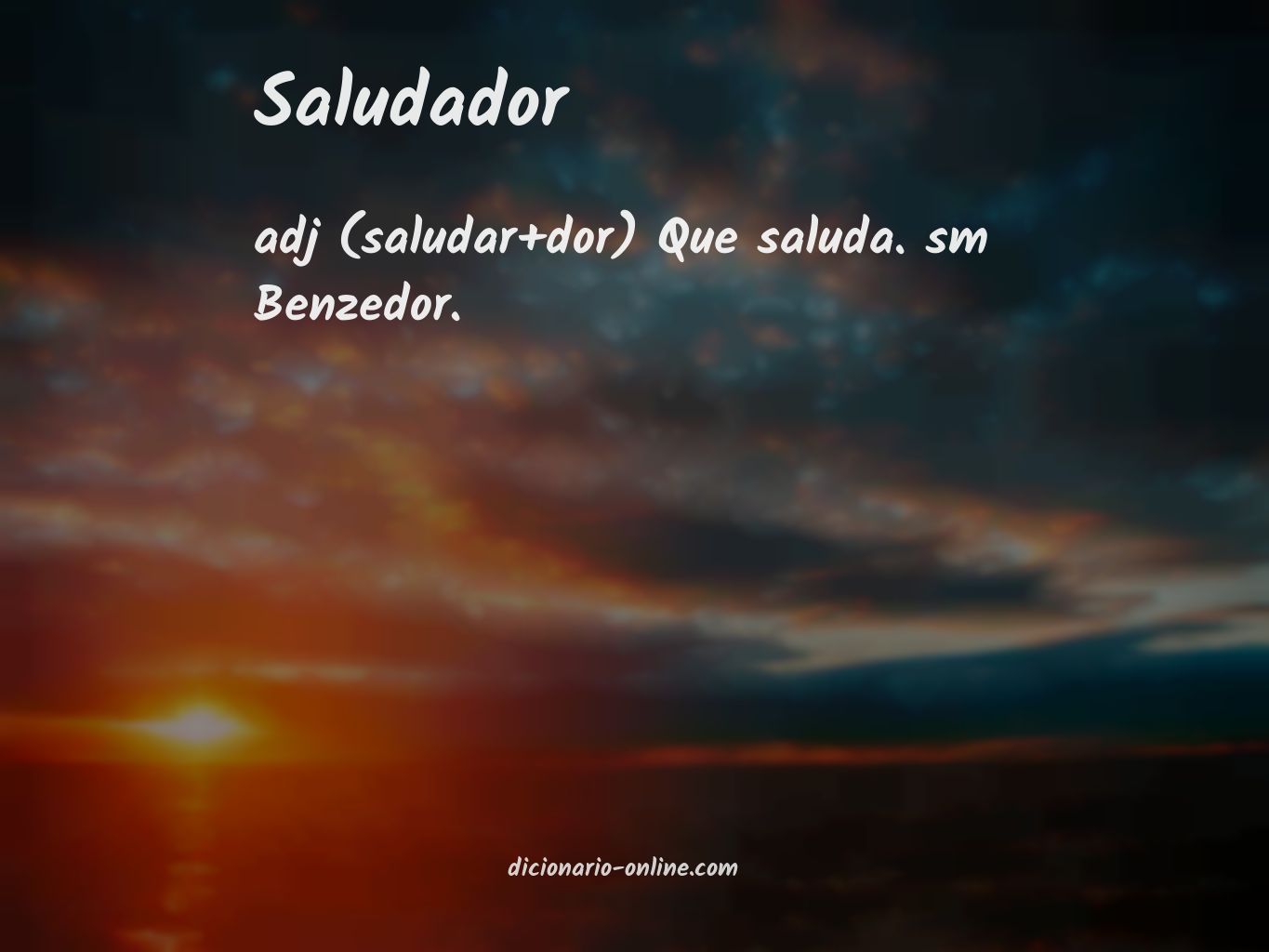 Significado de saludador