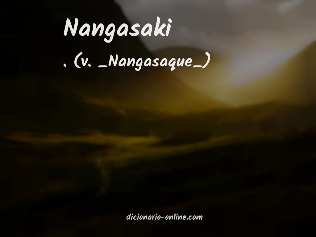 Significado de nangasaki