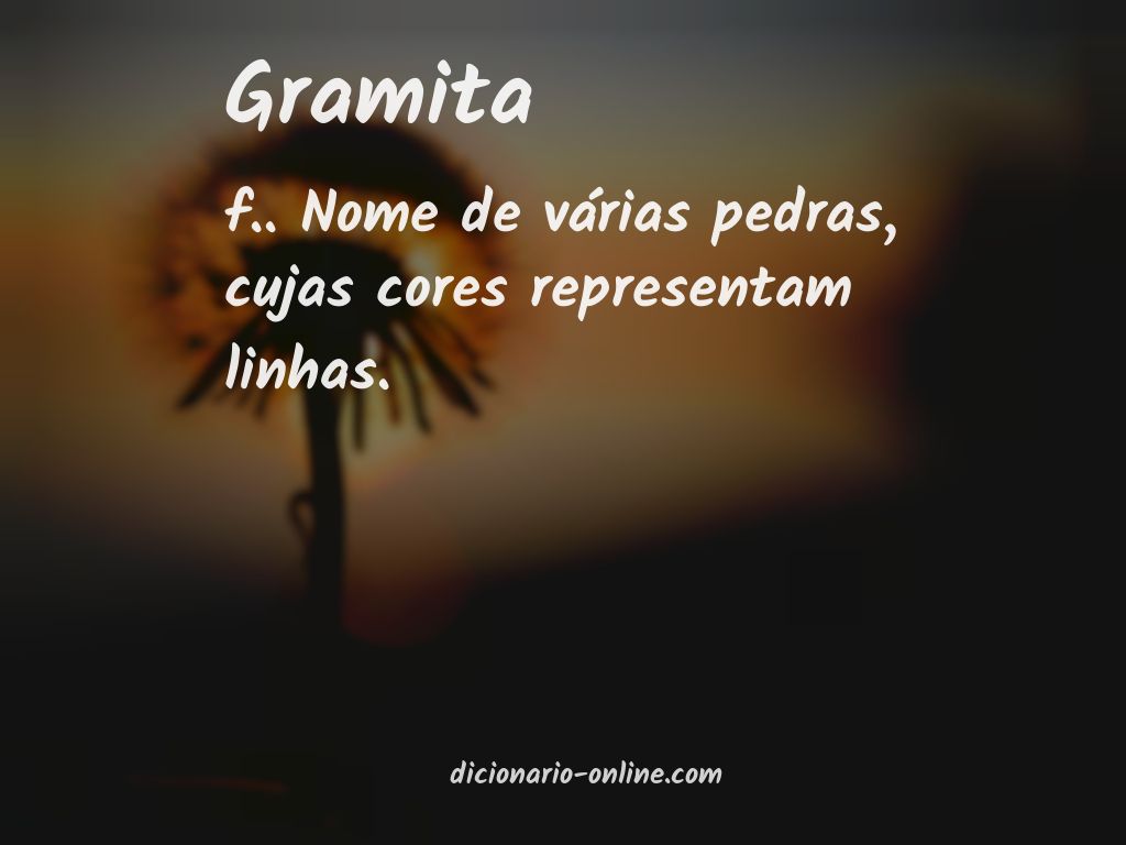 Significado de gramita