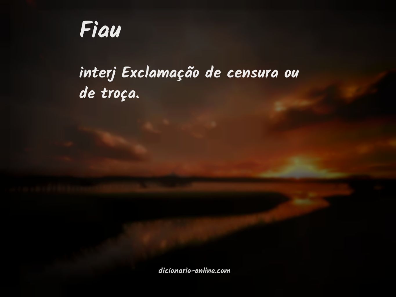 Significado de fiau